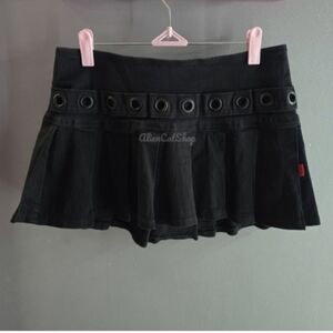 Black Grommet Tripp Skirt